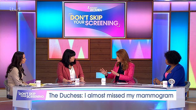 The mother of two was scheduled to launch the first 'Don't Skip Your Screening' campaign, highlighting the importance of attending mammography appointments