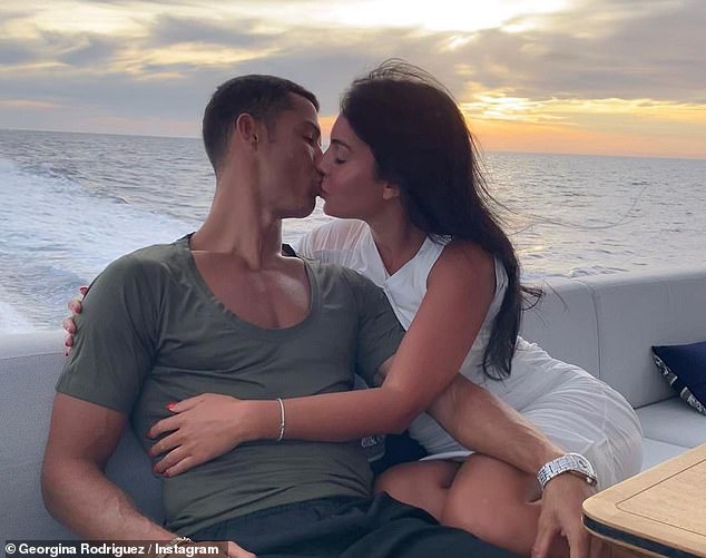 Couple: Georgina and football legend Ronaldo, 38, currently live in Saudi Arabia where he plays for Saudi Pro League team Al-Nassr