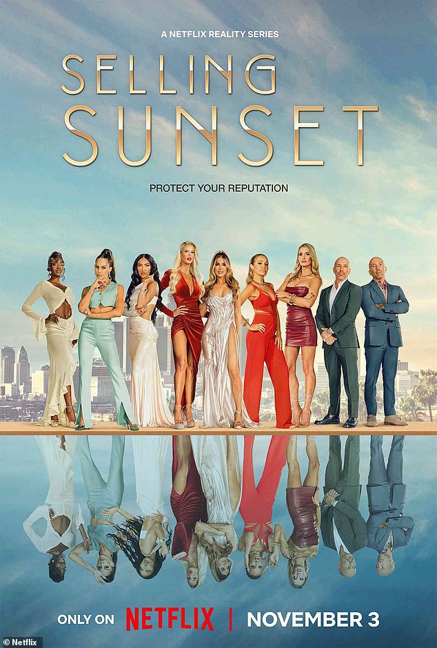 Streaming Now: Bre joined the cast of the hit Netflix series Selling Sunset ahead of season six;  season seven premiered Thursday night