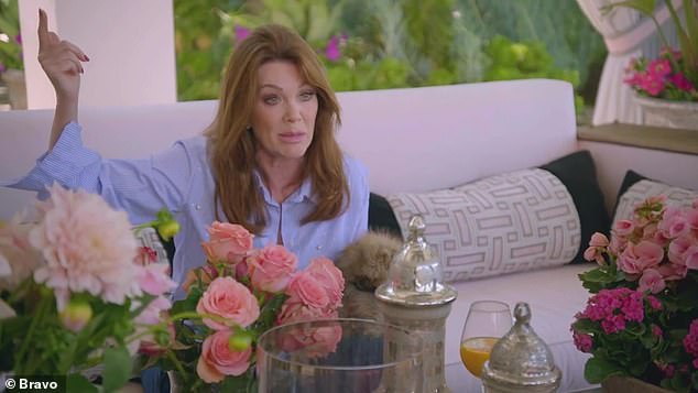 Neat situation: Meanwhile, Lisa Vanderpump describes Sandoval's predicament in another scene: 'To lose his best friend, his business is going wrong, everything has gone wrong in his life'