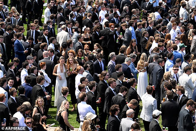 Punters made their way through the gates ahead of the first race on Saturday at 12.20pm