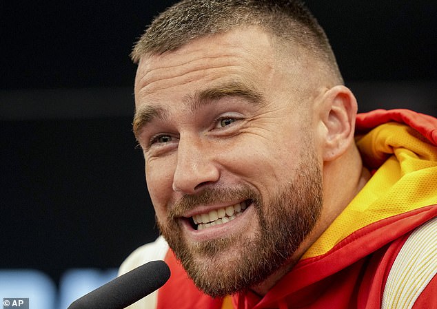 Even in Germany, Kelce could not avoid questions that he had a relationship with the singer