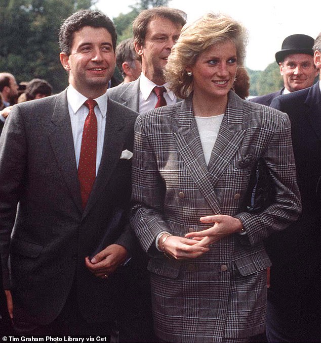 Diana opted for a business-casual look for the Burghley Horse Trials in September 1989, in her checked suit