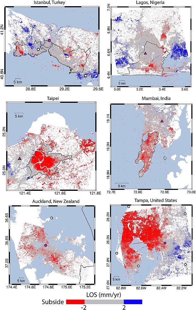 Scientists say the sinking is due to excessive groundwater extraction, but other lands are sinking due to human activities such as mining, constriction and fossil fuel extraction.