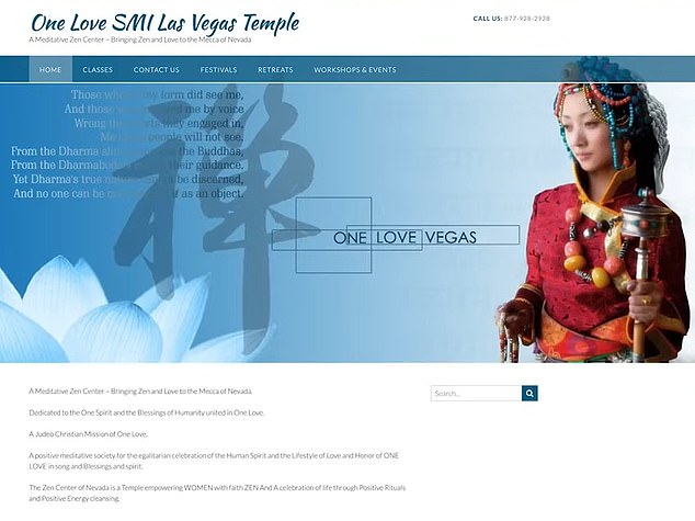 The first website describes the establishment as a 'Meditative Zen Center ¿Bringing Zen and Love to the Mecca of Nevada'