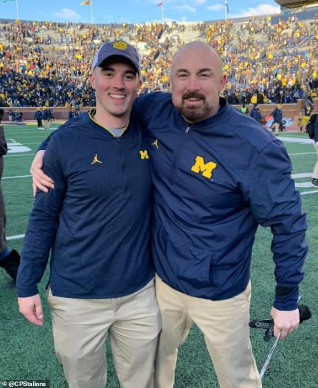 Stalions (left) officially resigned from Michigan, but previous reports claimed he was fired