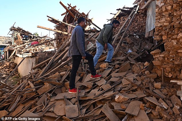 Rescue efforts were hampered because many of the mountain villages were only accessible on foot