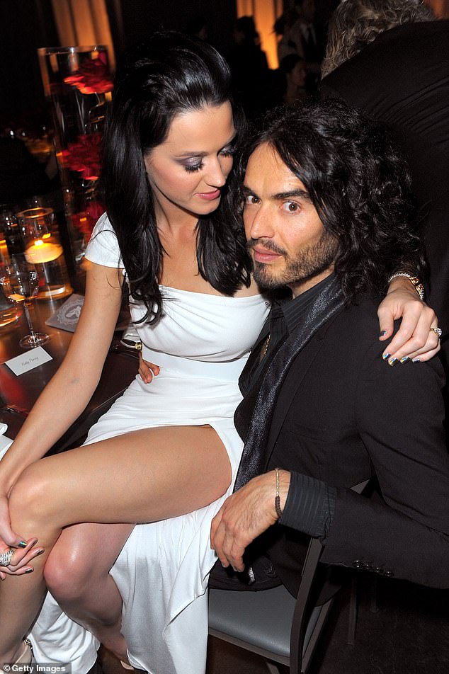 Brand pictured with his then fiancée Katy Perry in January 2010. He allegedly sexually assaulted an actress in July later that year