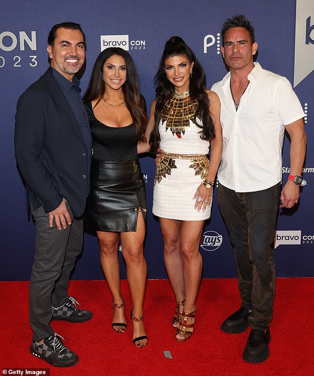 Catching up: Giudice and Ruelas also spent some time catching up with fellow New Jersey Housewife star Jennifer Aydin, who has been part of the main cast for the past five seasons along with her husband Bill Aydin