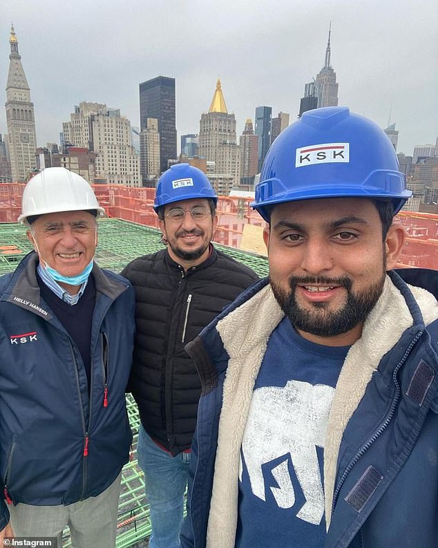 Arkan's (far left) KSK construction company has faced a number of lawsuits, including a wrongful death suit over the crushing death of a worker at a Manhattan construction site in 2021