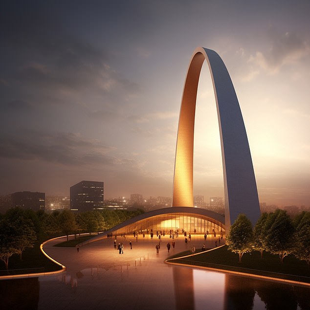 Gateway Arch, St. Louis as designed by Tadao Ando (Rob Waugh/Midjourney)