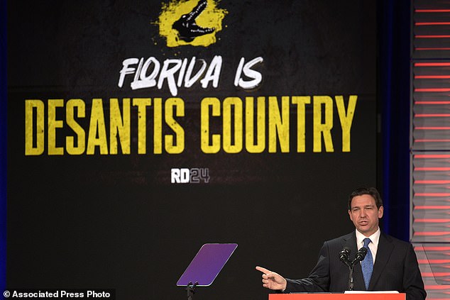 Republican presidential candidate Florida Governor Ron DeSantis also addressed the crowd