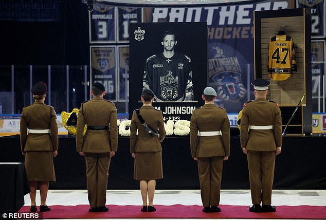 A minute's silence was held in Johnson's memory at the Motorpoint Arena in Nottingham