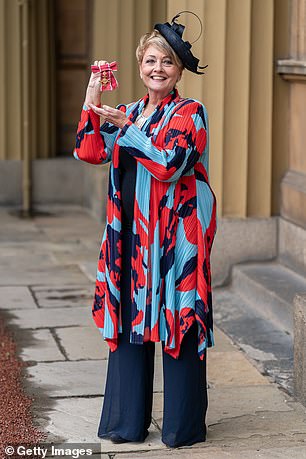 Honour: Anne with her OBE last month