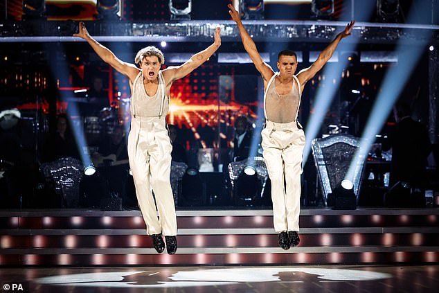 Awesome!  Just below Ellie and Vito, Nikita Kuzmin and his dance partner Layton Williams scored a whopping 36 points - the highest scoring Jive of the series so far