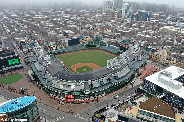 Wrigley Field is normally home to the MLB's Chicago Cubs, but was converted into a football field for Saturday's game