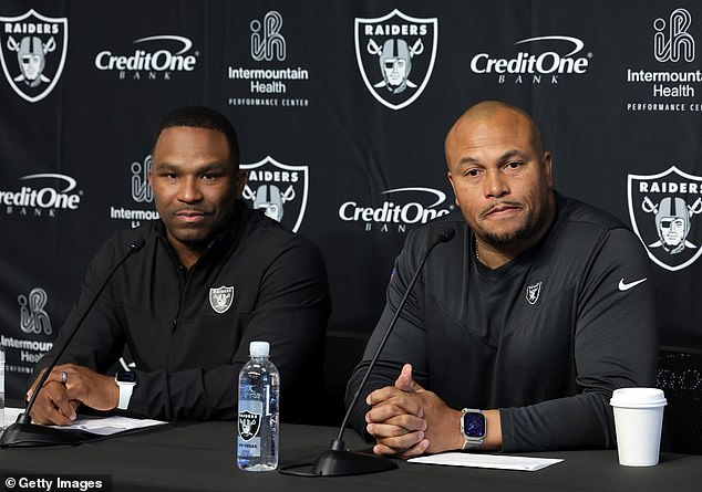 Champ Kelly (L) and Antonio Pierce (R) were named interim GM and head coach