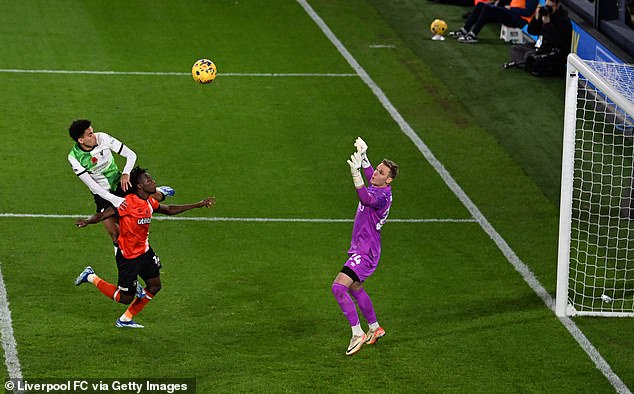 Diaz rose highest in the penalty area to score the final goal of the match and deny Luton a first home win of the season