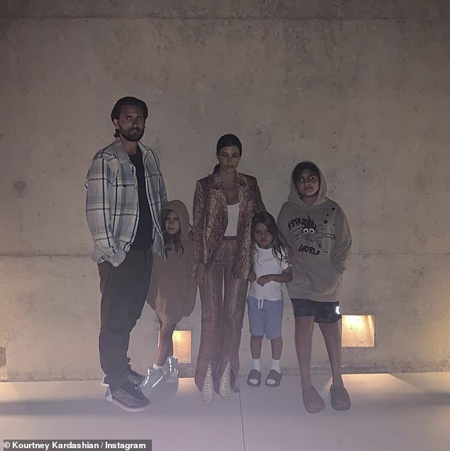 Motherhood: She already shares three children — Mason, 13, Penelope, 10, and Reign, eight — with ex-boyfriend Scott Disick, 39