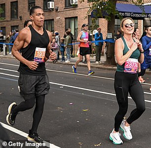 The duo was seen jogging side by side in Brooklyn