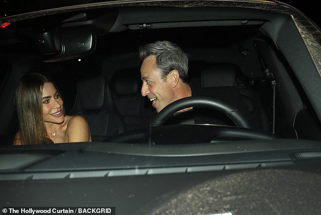 Laughter: The new couple went out to dinner at the famous hotspot Giorgio Baldi in Santa Monica