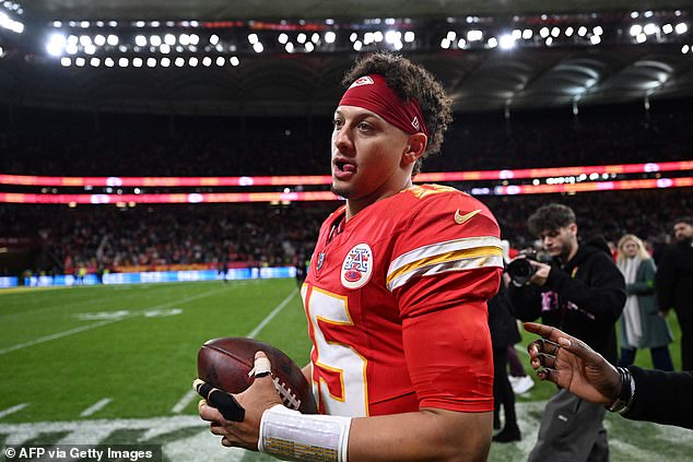 Mahomes and the Chiefs narrowly eked out a win against the Miami Dolphins in Germany