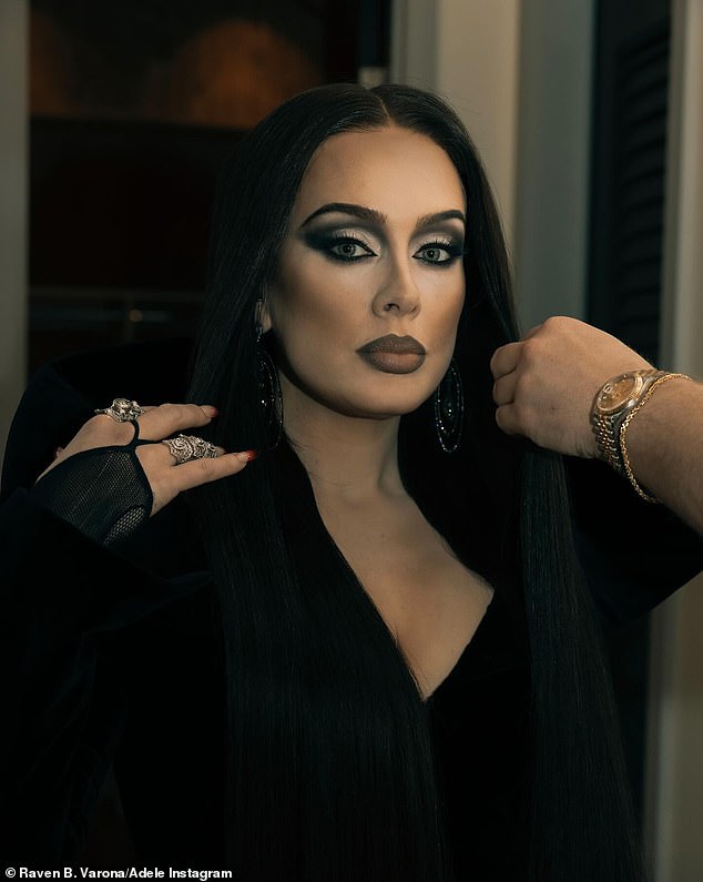 Halloween concert: Adele dressed as Morticia Adams for Halloween weekend