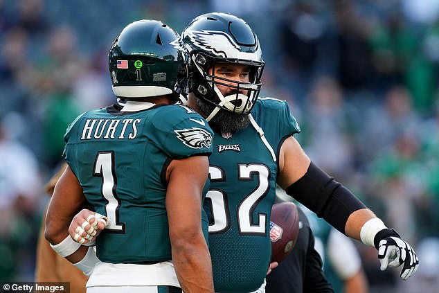 Kelce, who spent all 12 years of his NFL career with the Eagles, turned 36 on Sunday