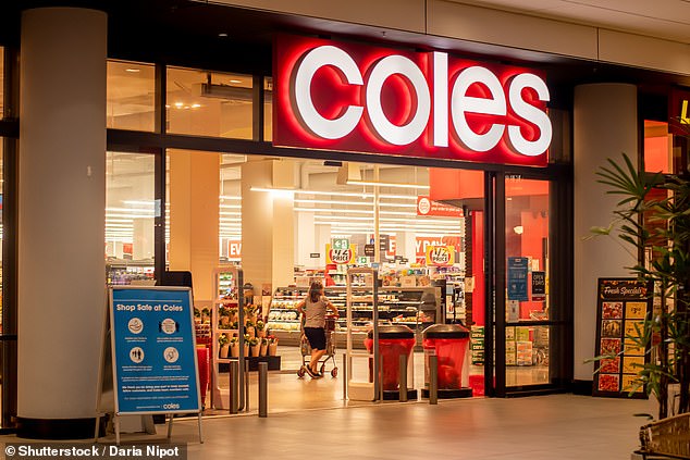 A spokesperson for Coles said they had introduced the gates alongside a host of other security measures to help curb shoplifting (stock image)