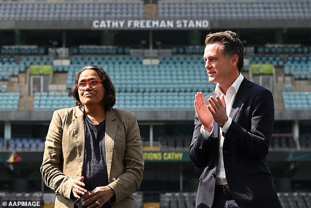 The east stand of the Accor Stadium was named the Cathy Freeman Stand in 2023