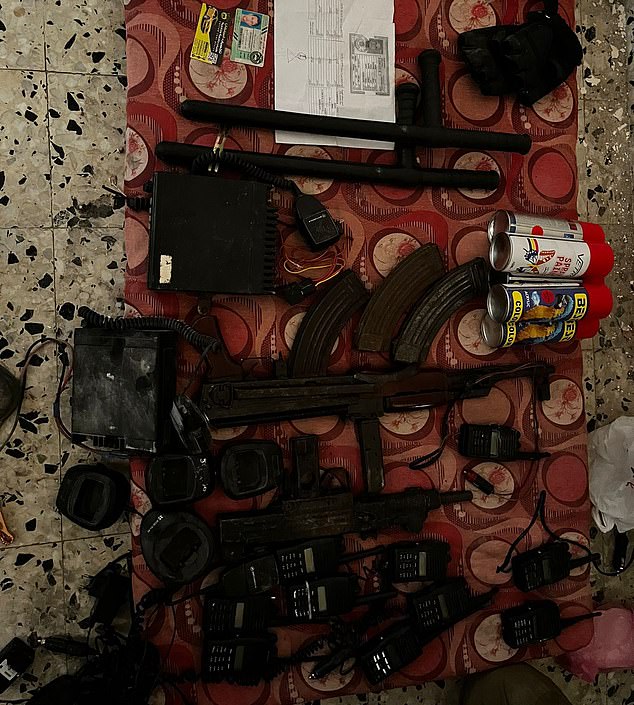 Dozens of walkie-talkies, satellite phones and other communications equipment were also recovered from the site, which the IDF said was in Beit Hanoun – a city in northeastern Gaza, less than a kilometer from the Israeli town of Sderot.