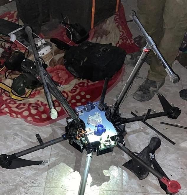 A drone used by Hamas to conduct reconnaissance – or carry out attacks by dropping grenades on unsuspecting soldiers – has been recovered