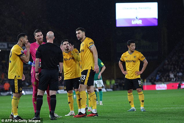 The referee was demoted to the Championship after overseeing a controversial call in October that saw Newcastle awarded a penalty