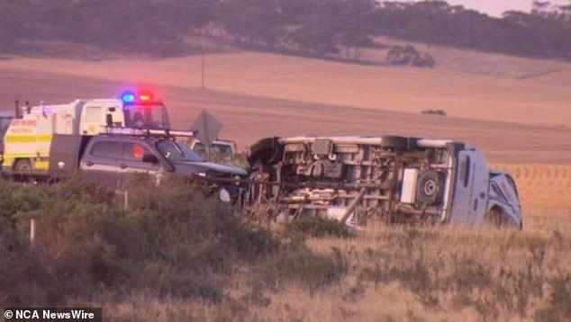 The crash occurred on October 31 in regional South Australia.  Photo: 7NEWS