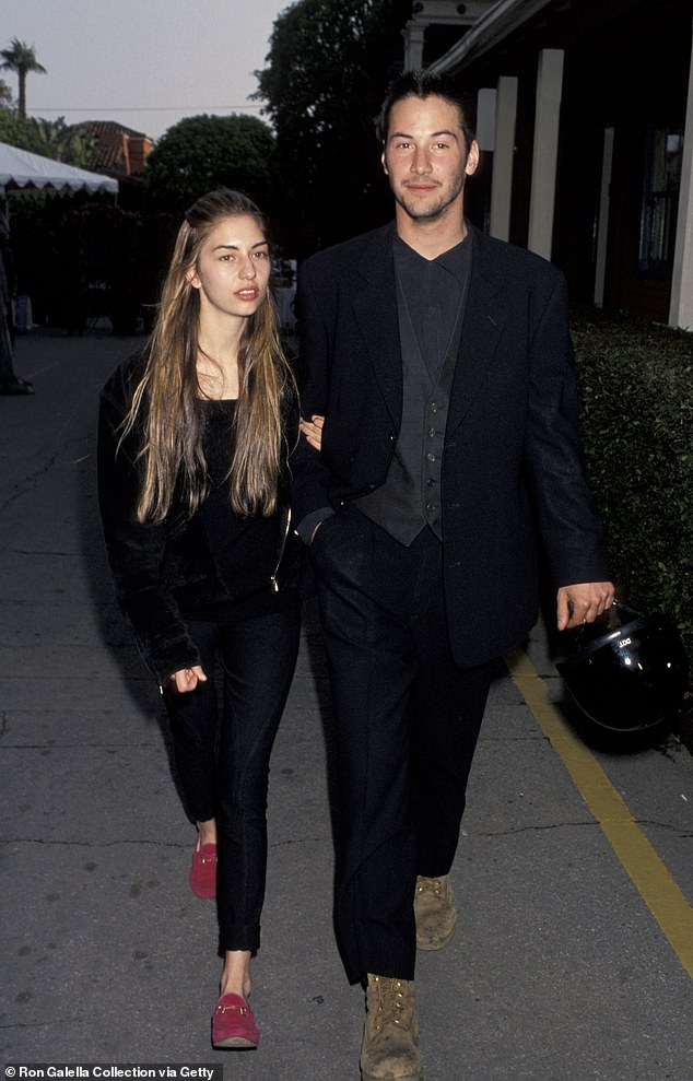 Linked: Keanu was also spotted with director Sofia Coppola in the early 1990s, after they fell for each other on the set of Bram Stoker's Dracula