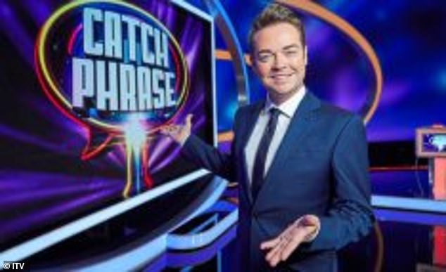 Gameplay: The program airs on ITV1 and ITVX and sees contestants compete against the infamous banker for the chance to win a life-changing cash prize (Stephen pictured on ITV's Catchphrase: Catchiest Moments)