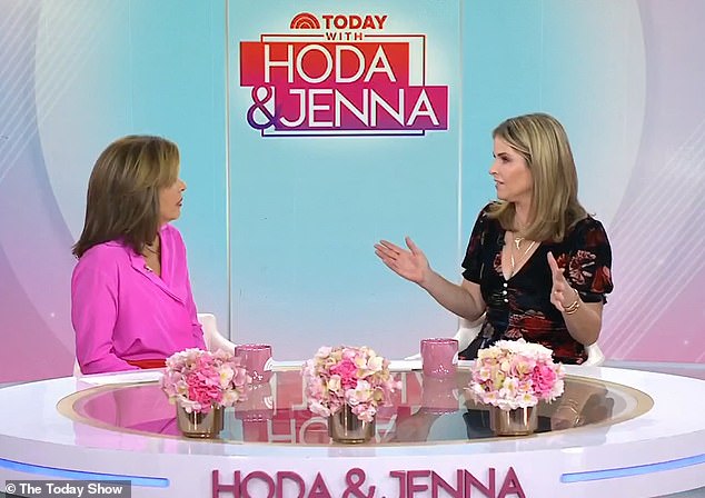 Jenna told her cohost Hoda Kotb that their dad was watching a football game while their mom opened presents after dinner and said they were in bed at 8:45 p.m.