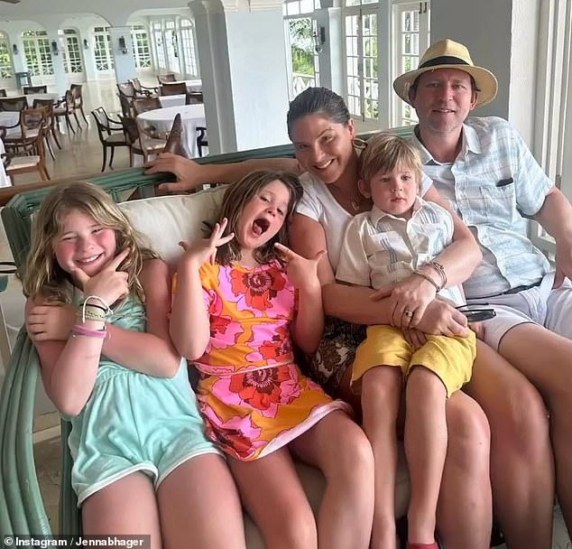 Jenna and her husband of 15 years, Henry Hager, are parents to three children: Mila, ten, Poppy, eight, and Hal, four