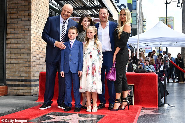 Milestone: In February 2020, McGraw received a star on the Hollywood Walk of Fame and opened up about working on the show, according to Variety;  seen with Robin, son Jay, his wife Erica and their two children