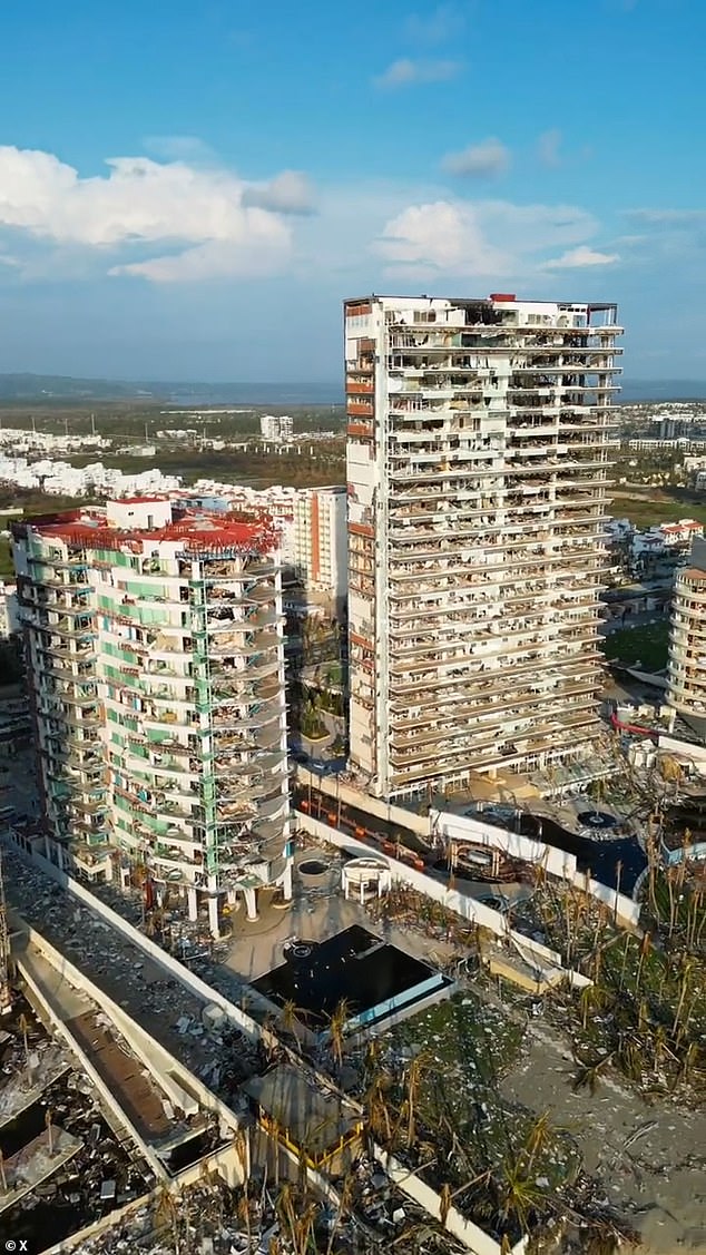 Hurricane Otis, the strongest on record for a landfalling tropical cyclone in the eastern Pacific Ocean, damaged 36,000 businesses, including hotels, in Acapulco