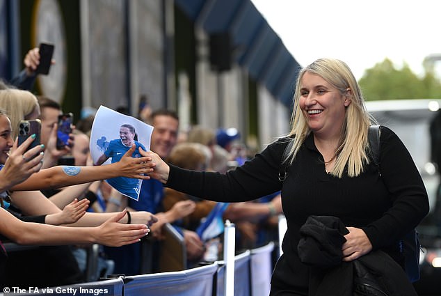 Hayes is an immensely popular figure in women's football and often interacts well with fans