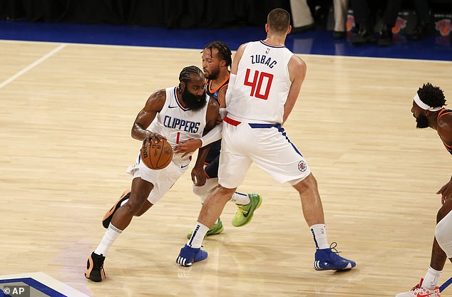 Harden will play his first game with the California-based team after being traded from Philadelphia