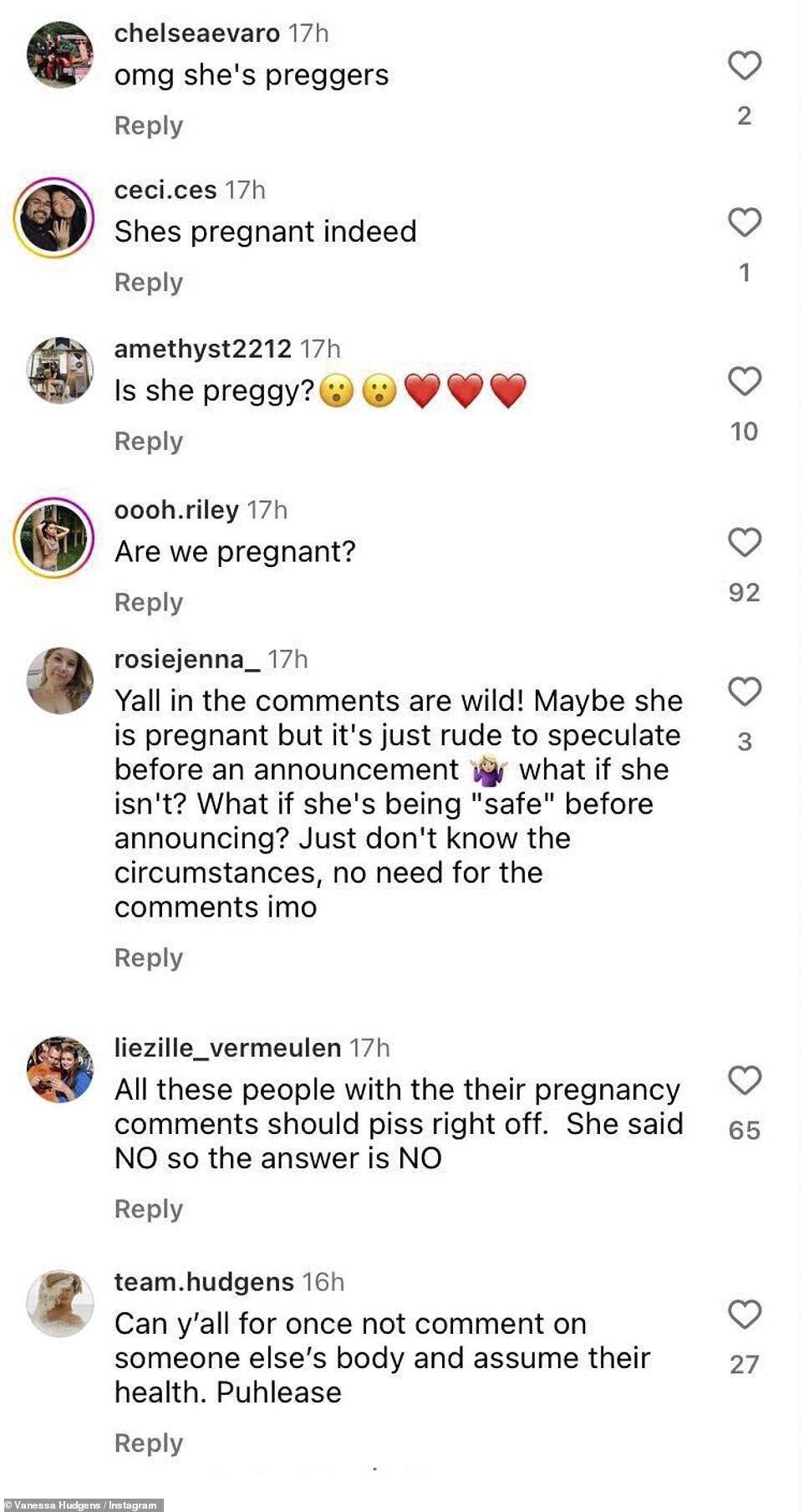 Squashing the rumors: On October 25, she debunked speculation that she was pregnant under an Instagram video from her bachelorette party in Aspen