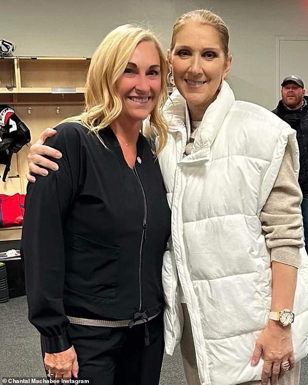 Chantal and Celine: Montreal Canadiens VP of hockey communications Chantal Machabée revealed to People that Dion 