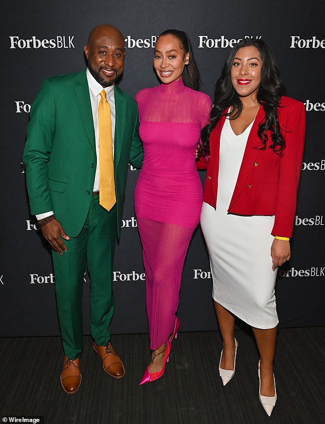 L-R: Jabari Young, La La Anthony and Ayisha Mendez gathered for a photo