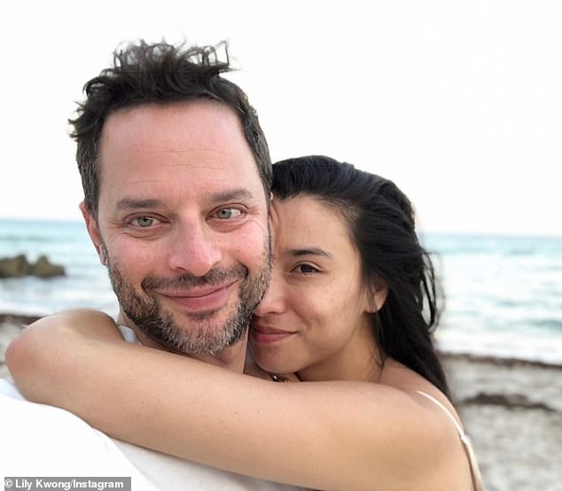 Sweet: The Don't Worry Darling actor, 45, and landscape artist Lily, 34, announced the happy news on Instagram, revealing their baby girl's name is Gaia Kwong Kroll