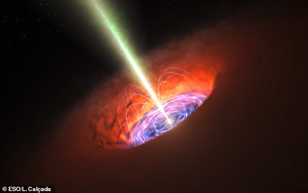 Black holes act as condensed sources of gravity that swirl around dust and gas, as well as planets and even other black holes (artistic illustration)