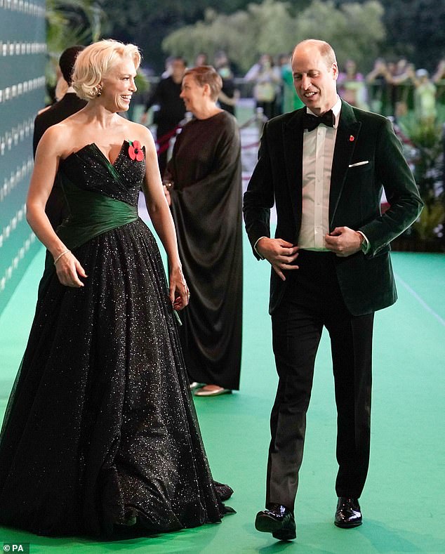 Prince William was joined by a host of high-profile stars on the green carpet – and chatted as he strolled alongside Eurovision star Hannah