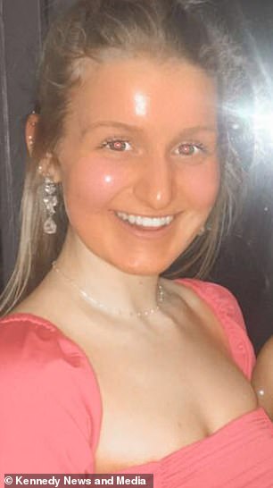 Her peers asked what fake tan she was wearing and if she was wearing makeup, which made her feel insecure.  This photo, taken before an 18th birthday party, exposed the shocking color difference between her neck and face