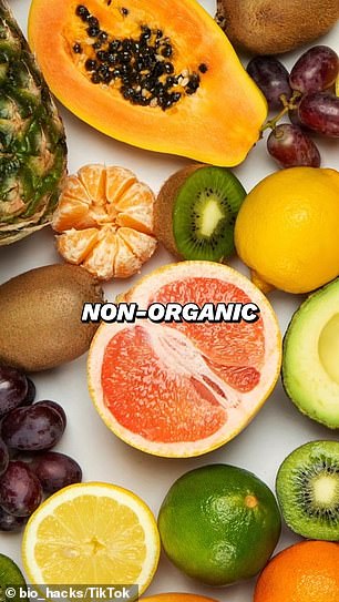 The health guru also said that you should avoid non-organic fruits and genetically modified foods